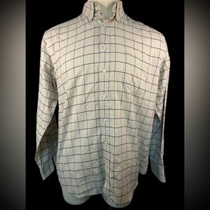 The Foundry Supply Co. Beige and Gray Grid Shirt Men’s LT